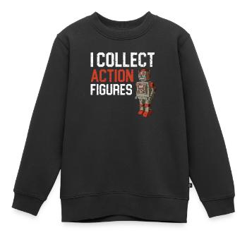 Actionfigur Sammler Hobby Spielzeug Sammlung - Kinder Premium Organic Sweatshirt - Schwarz - Vorne - AI Model Kid Female (0cm)