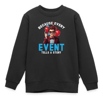 Veranstaltungsplaner Koordinator Job Eventplanung - Kinder Premium Organic Sweatshirt - Schwarz - Vorne - AI Model Kid Female (0cm)