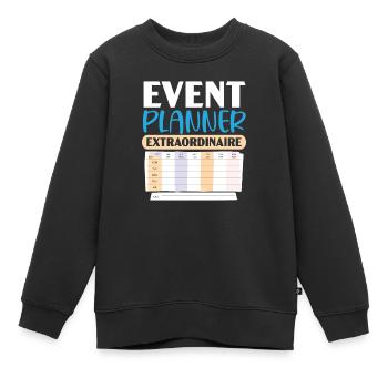 Veranstaltungsplaner Koordinator Job Eventplanung - Kinder Premium Organic Sweatshirt - Schwarz - Vorne - AI Model Kid Female (0cm)
