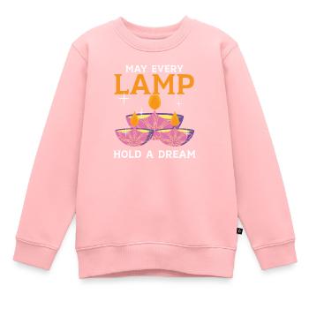 Frohes Diwali Diwali Fest Indischer Hinduismus - Kinder Premium Organic Sweatshirt - Rosa - Vorne - AI Model Kid Female (0cm)