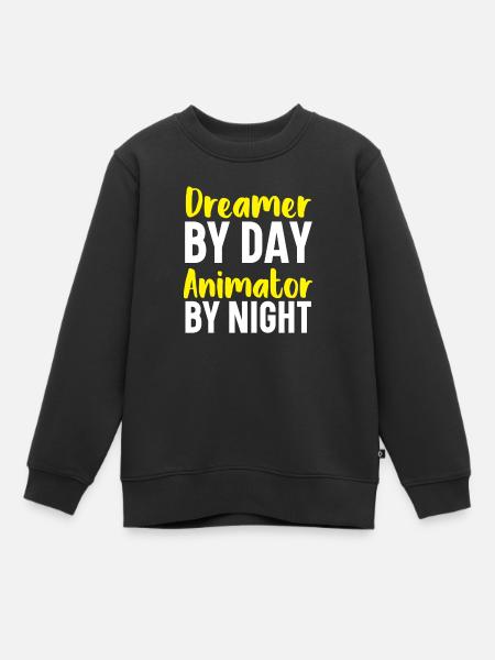 3D-Animator Animieren von Keyframes, Rendern von Animationen - Kinder Premium Organic Sweatshirt - Schwarz