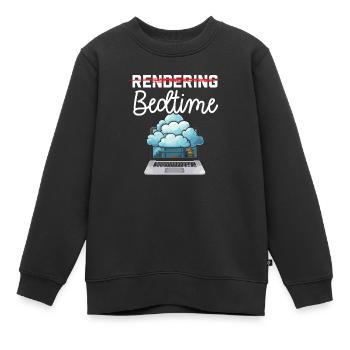 3d Animator Animate Key Frames Rendering Animation - Kids Premium Organic Sweatshirt - black - Front - AI Model Kid Female (0cm)