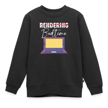 3d Animator Animate Key Frames Rendering Animation - Kids Premium Organic Sweatshirt - black - Front - AI Model Kid Female (0cm)