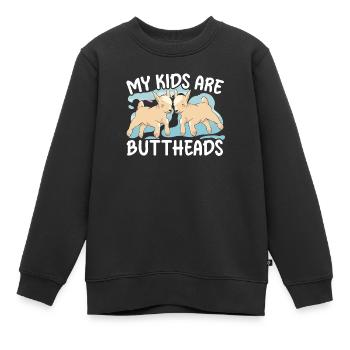 Ziegenliebhaber Kid Ranch Wolle Bauernhof Tierzucht - Kinder Premium Organic Sweatshirt - Schwarz - Vorne - AI Model Kid Female (0cm)
