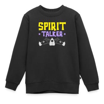 Ouija-Brett Paranormaler Geist Brett Halloween - Kinder Premium Organic Sweatshirt - Schwarz - Vorne - AI Model Kid Female (0cm)