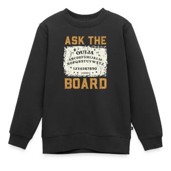 Ouija-Brett Paranormaler Geist Brett Halloween - Kinder Premium Organic Sweatshirt - Schwarz - Vorne - AI Model Kid Female (0cm)