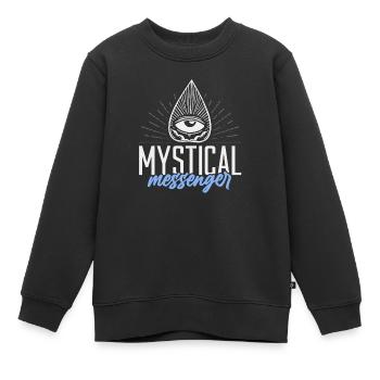 Ouija-Brett Paranormaler Geist Brett Halloween - Kinder Premium Organic Sweatshirt - Schwarz - Vorne - AI Model Kid Female (0cm)