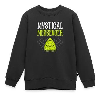 Ouija-Brett Paranormaler Geist Brett Halloween - Kinder Premium Organic Sweatshirt - Schwarz - Vorne - AI Model Kid Female (0cm)