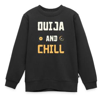 Ouija-Brett Paranormaler Geist Brett Halloween - Kinder Premium Organic Sweatshirt - Schwarz - Vorne - AI Model Kid Female (0cm)