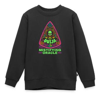 Ouija-Brett Paranormaler Geist Brett Halloween - Kinder Premium Organic Sweatshirt - Schwarz - Vorne - AI Model Kid Female (0cm)