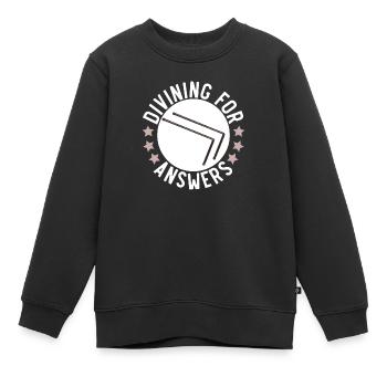 Wünschelrute Wahrsagerei Wasser Hexerei Rutengänger - Kinder Premium Organic Sweatshirt - Schwarz - Vorne - AI Model Kid Female (0cm)