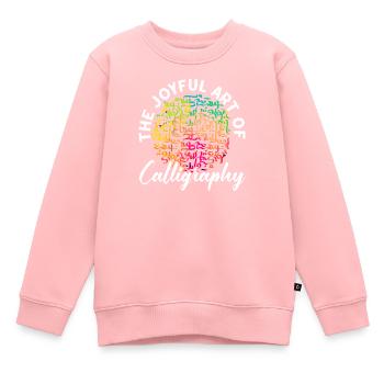 Arabische Kalligraphie Kalligraphie Schreiben Schriftzug - Kinder Premium Organic Sweatshirt - Rosa - Vorne - AI Model Kid Female (0cm)