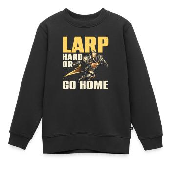 Larping Larp Larper Live-Action-Rollen-Videospiel - Kinder Premium Organic Sweatshirt - Schwarz - Vorne - AI Model Kid Female (0cm)