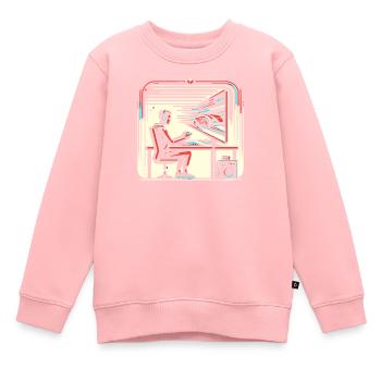 Speedrunning Joueur de jeux vidéo Gamer Gaming - Sweat Premium enfant bio - rose - Devant - AI Model Kid Female (0cm)