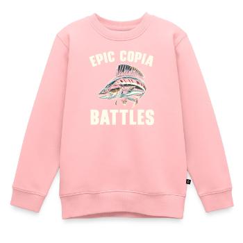 Cobia Amateur De Pêche Attrapeur De Poissons Pêcheur Pêcheur - Sweat Premium enfant bio - rose - Devant - AI Model Kid Female (0cm)