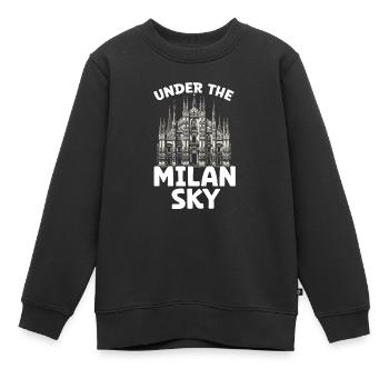 Mailand Italien Reisen Urlaub Italienisch Mailand Skyline - Kinder Premium Organic Sweatshirt - Schwarz - Vorne - AI Model Kid Female (0cm)