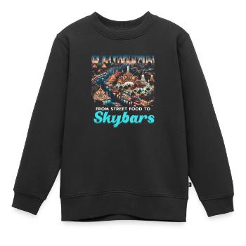 Bangkok Thailand Reisen Urlaub Thai Sprache - Kinder Premium Organic Sweatshirt - Schwarz - Vorne - AI Model Kid Female (0cm)