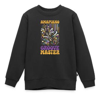 Amapiano Mélomane sud-africain Afrobeat - Sweat Premium enfant bio - noir - Devant - AI Model Kid Female (0cm)
