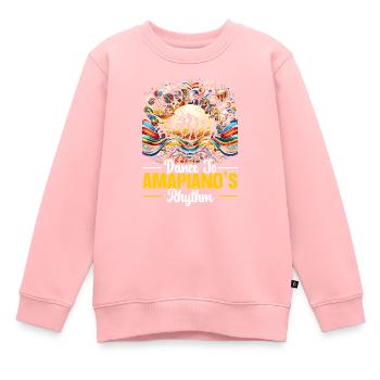 Amapiano Mélomane sud-africain Afrobeat - Sweat Premium enfant bio - rose - Devant - AI Model Kid Female (0cm)