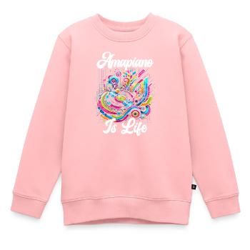Amapiano Mélomane sud-africain Afrobeat - Sweat Premium enfant bio - rose - Devant - AI Model Kid Female (0cm)