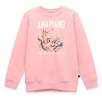 Amapiano Mélomane sud-africain Afrobeat - Sweat Premium enfant bio - rose - Devant - AI Model Kid Female (0cm)