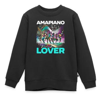 Amapiano Mélomane sud-africain Afrobeat - Sweat Premium enfant bio - noir - Devant - AI Model Kid Female (0cm)