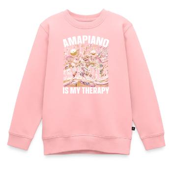 Amapiano Mélomane sud-africain Afrobeat - Sweat Premium enfant bio - rose - Devant - AI Model Kid Female (0cm)