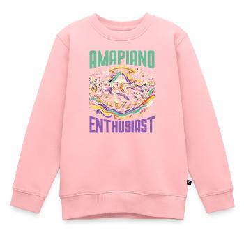 Amapiano Mélomane sud-africain Afrobeat - Sweat Premium enfant bio - rose - Devant - AI Model Kid Female (0cm)