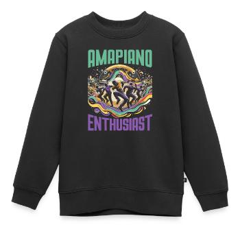 Amapiano Mélomane sud-africain Afrobeat - Sweat Premium enfant bio - noir - Devant - AI Model Kid Female (0cm)