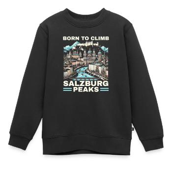 Salzburg Österreich Reisen Urlaubsland Österreich - Kinder Premium Organic Sweatshirt - Schwarz - Vorne - AI Model Kid Female (0cm)