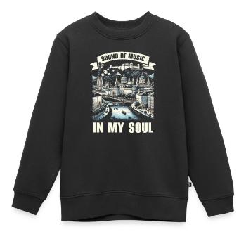 Salzburg Österreich Reisen Urlaubsland Österreich - Kinder Premium Organic Sweatshirt - Schwarz - Vorne - AI Model Kid Female (0cm)