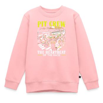 Pit Crew Race Car Racing Rennstrecke Motorsport - Kinder Premium Organic Sweatshirt - Rosa - Vorne - AI Model Kid Female (0cm)