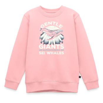 Gefährdete Arten Seiwal Tierrechte - Kinder Premium Organic Sweatshirt - Rosa - Vorne - AI Model Kid Female (0cm)