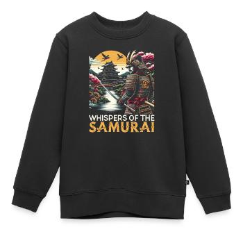 Feudal Japan Culture Japanese Kanji History - Kids Premium Organic Sweatshirt - black - Front - AI Model Kid Female (0cm)