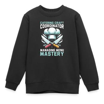 Culinary Arts Teacher Kitchen Cook Chef Cooking - Kids Premium Organic Sweatshirt - black - Front - AI Model Kid Female (0cm)