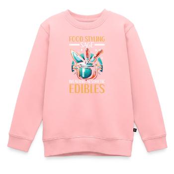 Arts culinaires Professeur Cuisine Chef cuisinier Cuisine - Sweat Premium enfant bio - rose - Devant - AI Model Kid Female (0cm)