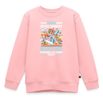 Arts culinaires Professeur Cuisine Chef cuisinier Cuisine - Sweat Premium enfant bio - rose - Devant - AI Model Kid Female (0cm)