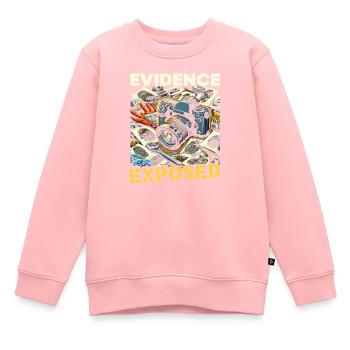 Photographe médico-légal Enquête sur les scènes de crime - Sweat Premium enfant bio - rose - Devant - AI Model Kid Female (0cm)