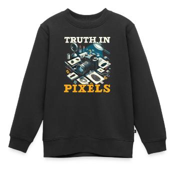 Photographe médico-légal Enquête sur les scènes de crime - Sweat Premium enfant bio - noir - Devant - AI Model Kid Female (0cm)