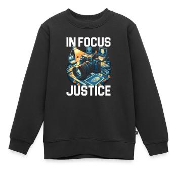 Photographe médico-légal Enquête sur les scènes de crime - Sweat Premium enfant bio - noir - Devant - AI Model Kid Female (0cm)