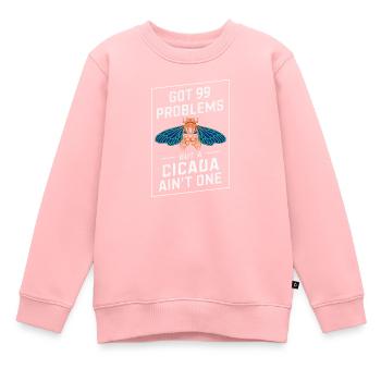 Invasion de cigale Couvain d'insectes Survivant de cigale - Sweat Premium enfant bio - rose - Devant - AI Model Kid Female (0cm)
