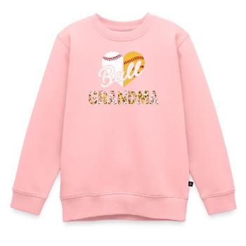 Baseball Oma Großmutter Großelterntag - Kinder Premium Organic Sweatshirt - Rosa - Vorne - AI Model Kid Female (0cm)