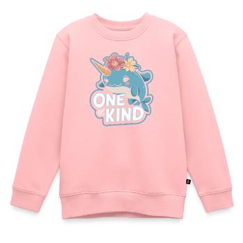 Amoureux du narval Licorne de l’animal marin Narval - Sweat Premium enfant bio - rose - Devant - AI Model Kid Female (0cm)