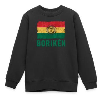 Taino-Indianer Puerto Rico Boricua Puerto-Ricaner - Kinder Premium Organic Sweatshirt - Schwarz - Vorne - AI Model Kid Female (0cm)