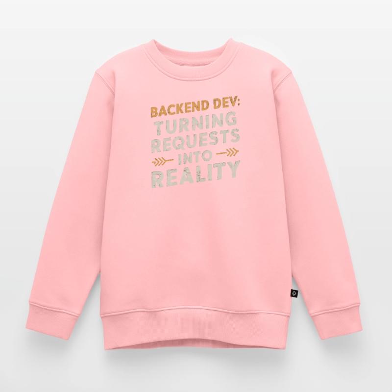Backend-Entwickler Programmierung Softwareprogrammierer Kinder Premium Organic Sweatshirt