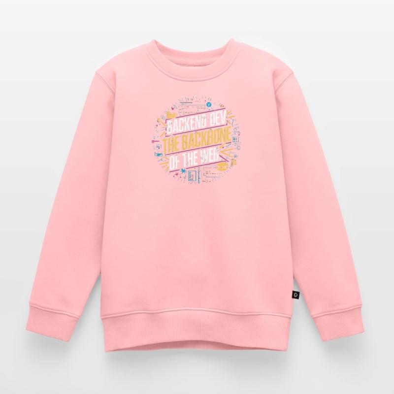 Backend Developer Programming Software Programmer Kids Premium Organic Sweatshirt
