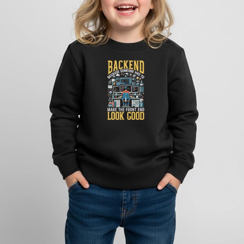 Backend-Entwickler Programmierung Softwareprogrammierer Kinder Premium Organic Sweatshirt