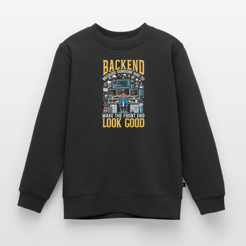 Backend-Entwickler Programmierung Softwareprogrammierer Kinder Premium Organic Sweatshirt