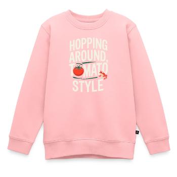 Tomato Frog Lover Animal Amphibian Froggy Toad - Kids Premium Organic Sweatshirt - rose - Front - AI Model Kid Female (0cm)