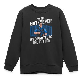 Emplois d’agent des douanes et de la protection des frontières dans les aéroports - Sweat Premium enfant bio - noir - Devant - AI Model Kid Female (0cm)